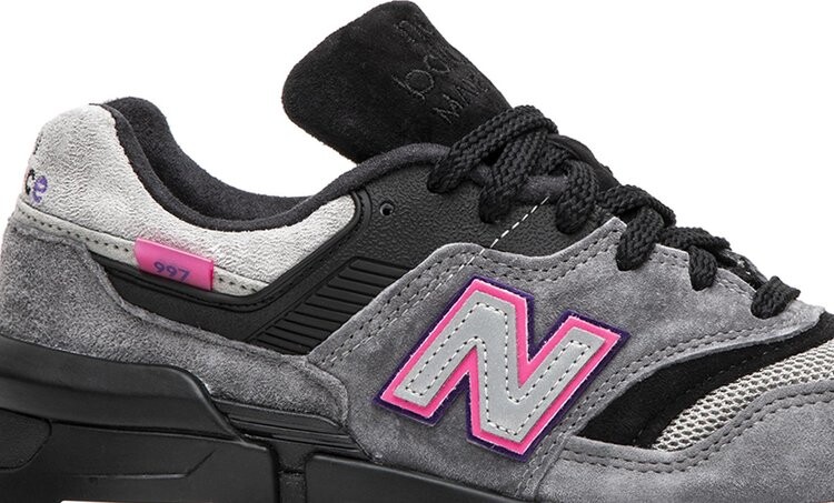 Кроссовки New Balance Kith x United Arrows & Sons x 997S Fusion 'Grey Black Pink', серый — фото 3