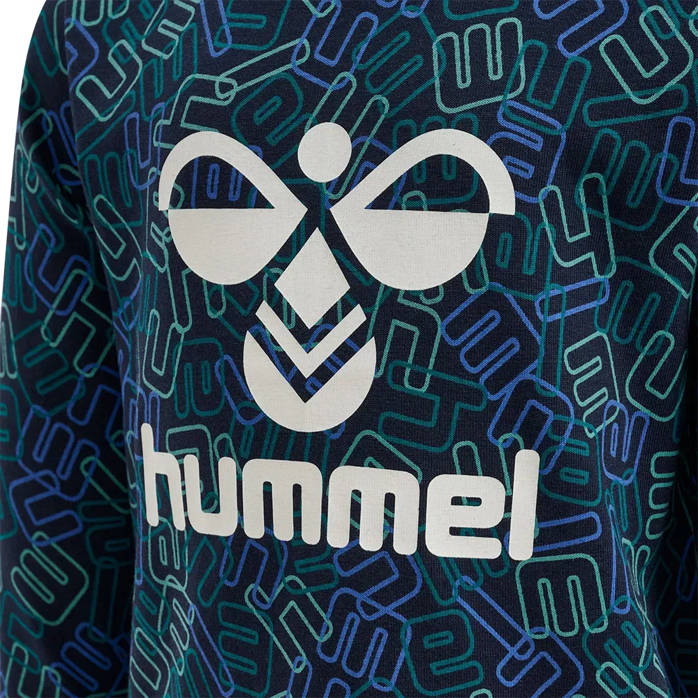 Детская футболка с длинным рукавом с принтом Olly Hummel, Blue — фото 4