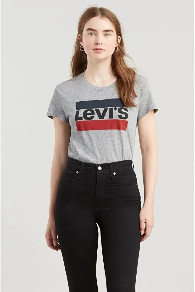 Женская футболка с графическим принтом Levi'S, Gray