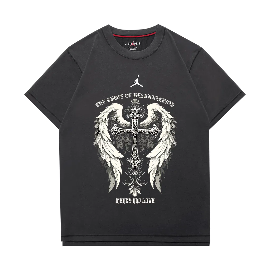 Унисекс футболка с принтом Jordan DIR FIT Dark Gray