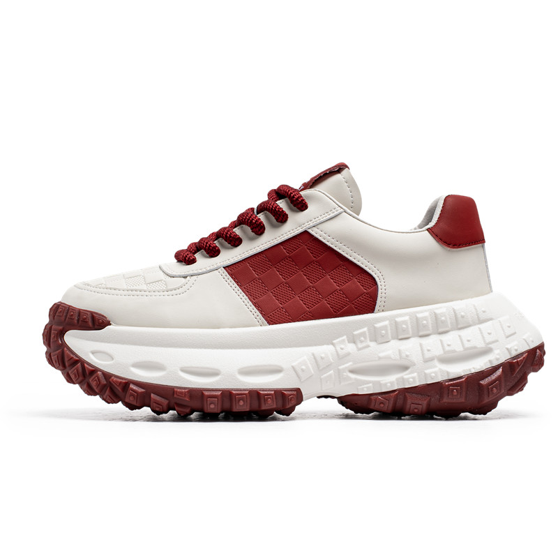 

JANECO Низкие массивные кроссовки мужские бело-красные, цвет White Red