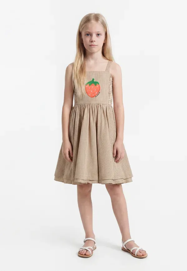 Платье Mini Rodini, коричневый