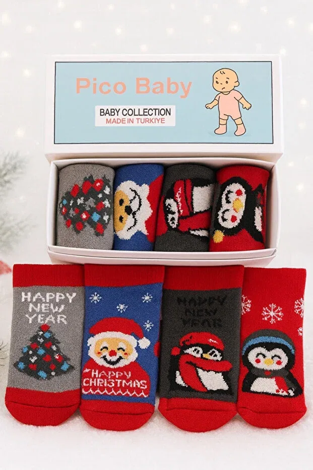 Детские носки хлопковые, набор 4 шт Pico Baby, Multicolor — фото 2