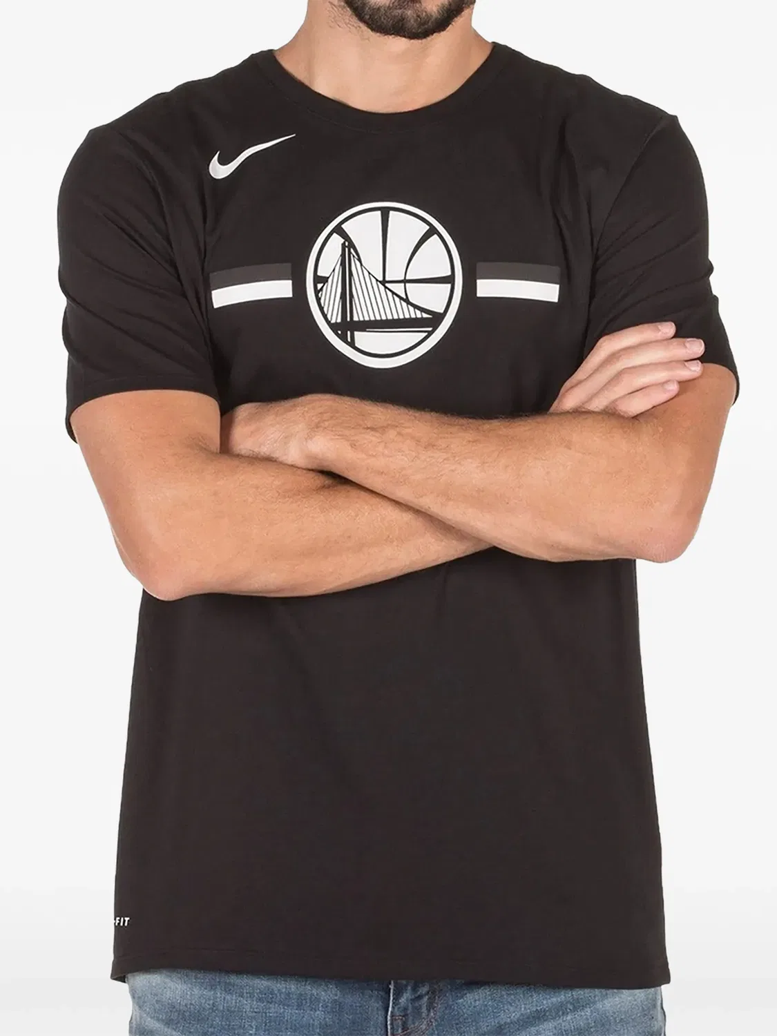 Футболка Golden State Warriors из коллаборации с NBA Nike, черный — фото 2