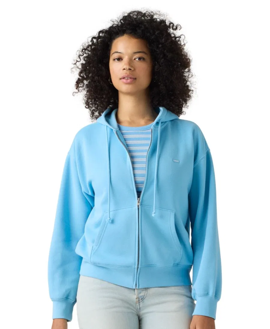 Женская худи с принтом Everyday Zip-Up Hoodie Levi's, Alaskan Blue
