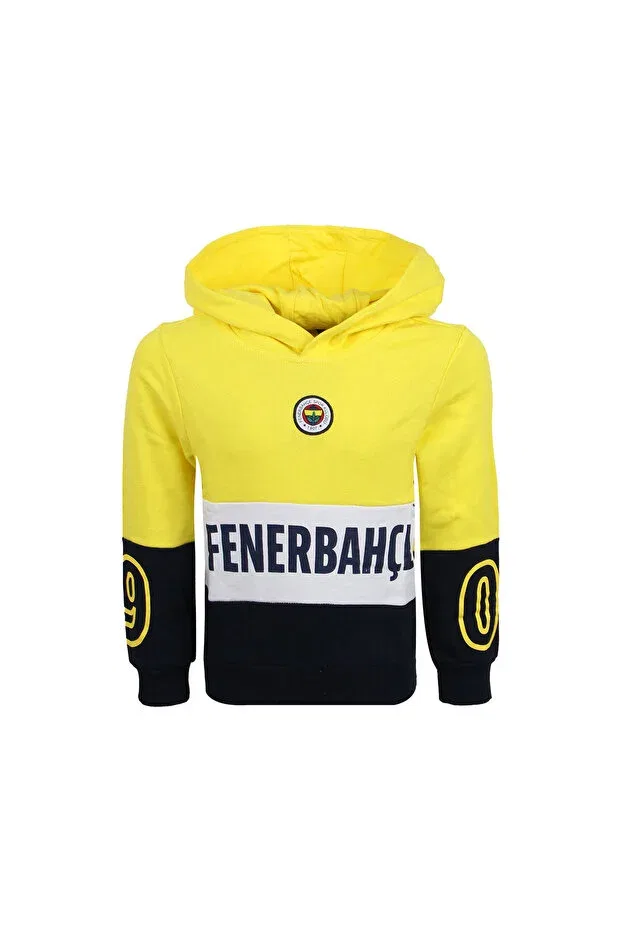 Детские свитшот для мальчиков с принтом Fenerbahçe, Yellow