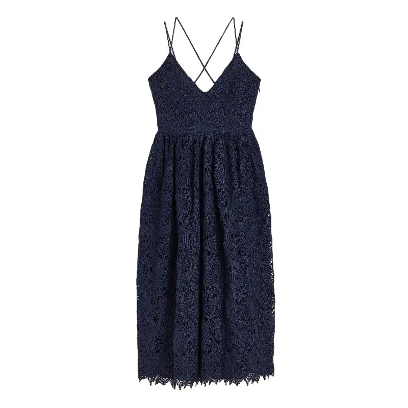 

Платье H&M V-neck Lace, темно-синий