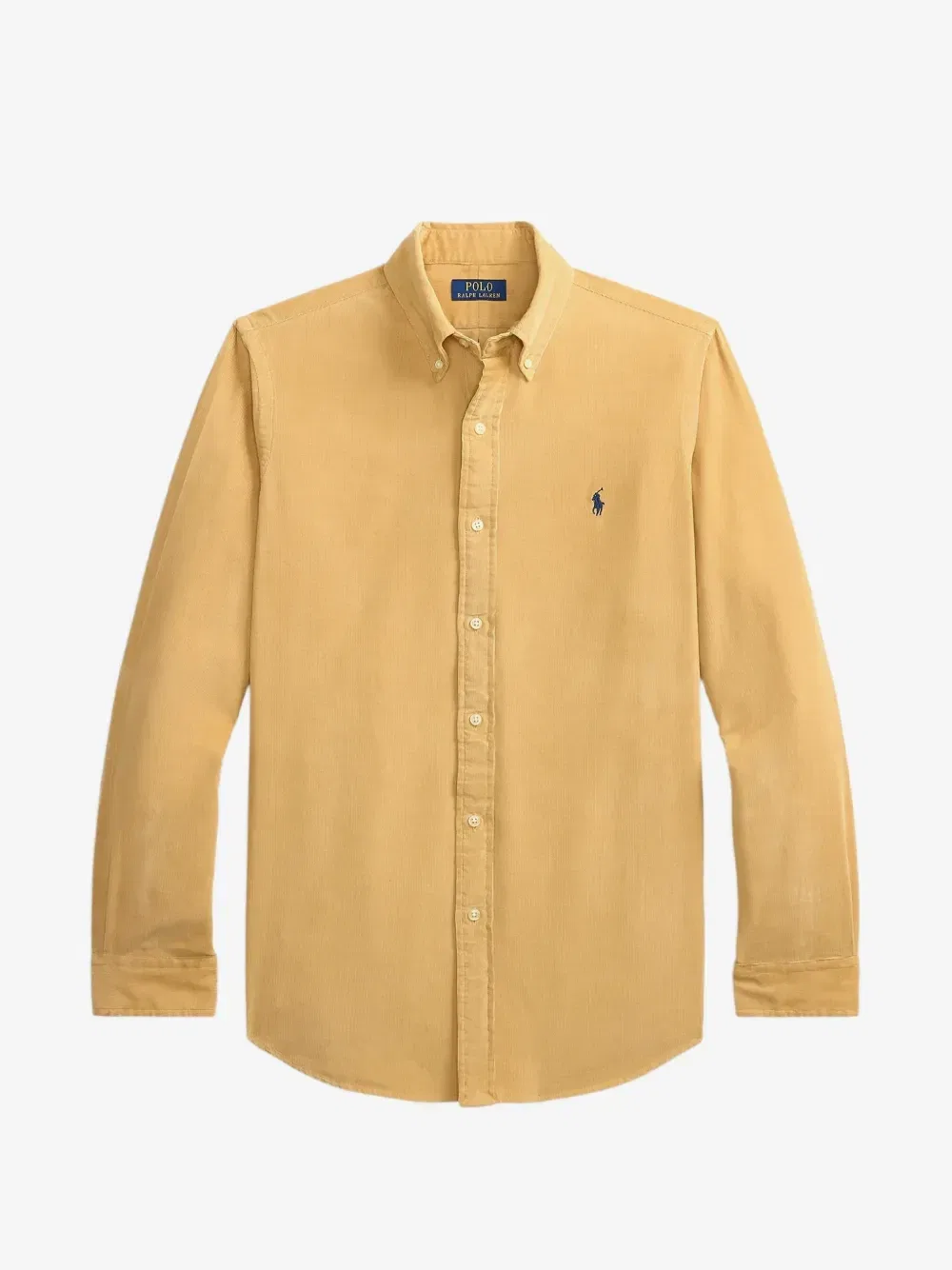 Вельветовая рубашка облегающего кроя POLO RALPH LAUREN, бежевый