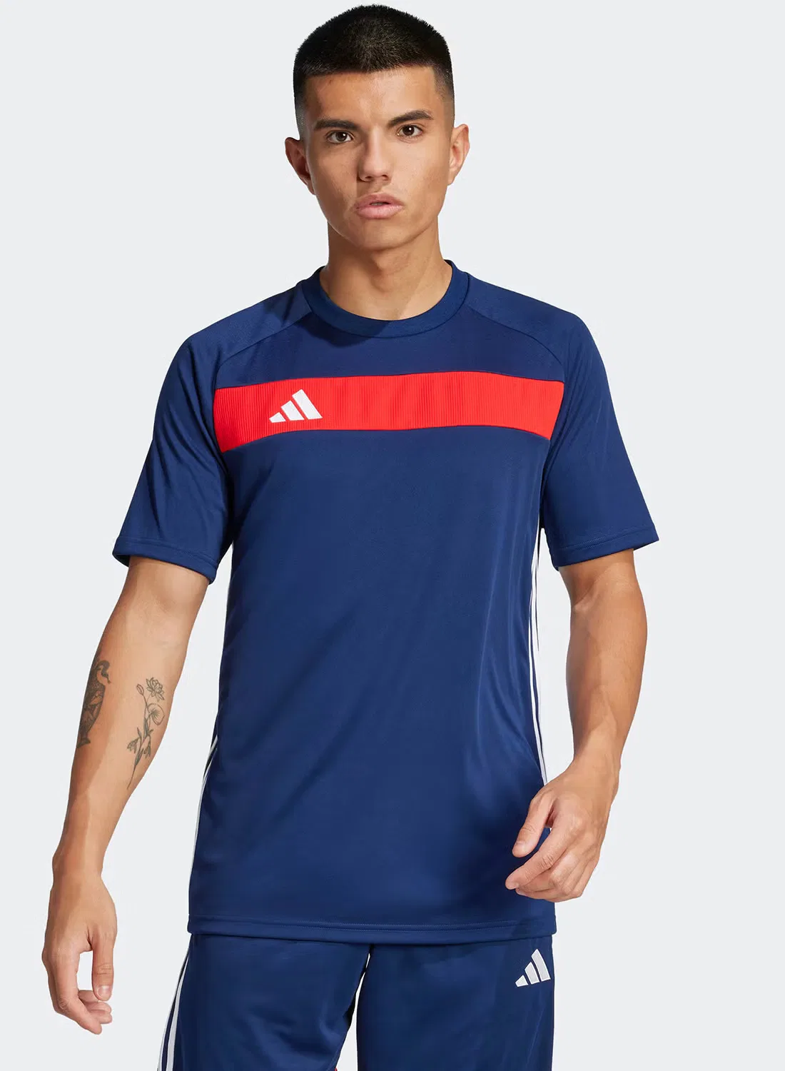 Футболка с принтом Tiro25 essential jersey Adidas, синий