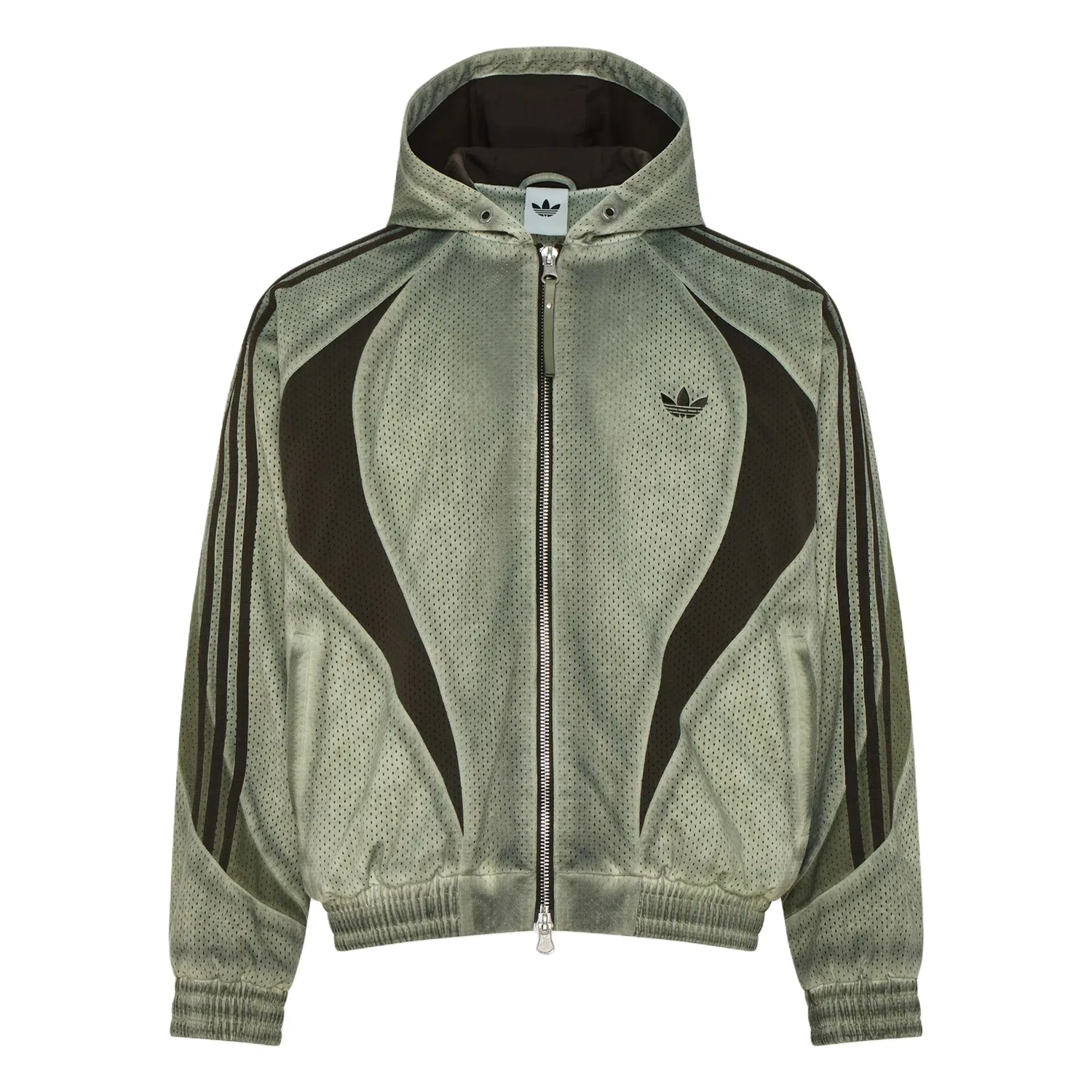 Унисекс куртка с капюшоном прямого кроя Pebble Silver Gray Adidas Originals, Pebble Silver Gray