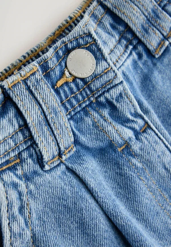 Джинсы из денима Regular fit - cargo barrel jeans - straight leg jeans Next mid blue denim, синий — фото 2