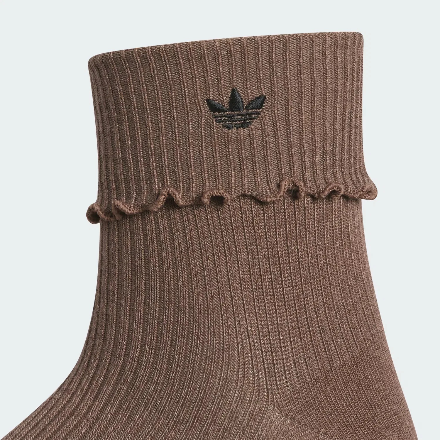 Носки с рюшами, набор из 3 пар, ori cuffed ruffle 3pk qtr, Adidas Originals, цвет magic earth/aurora coffee/magic beige — фото 2