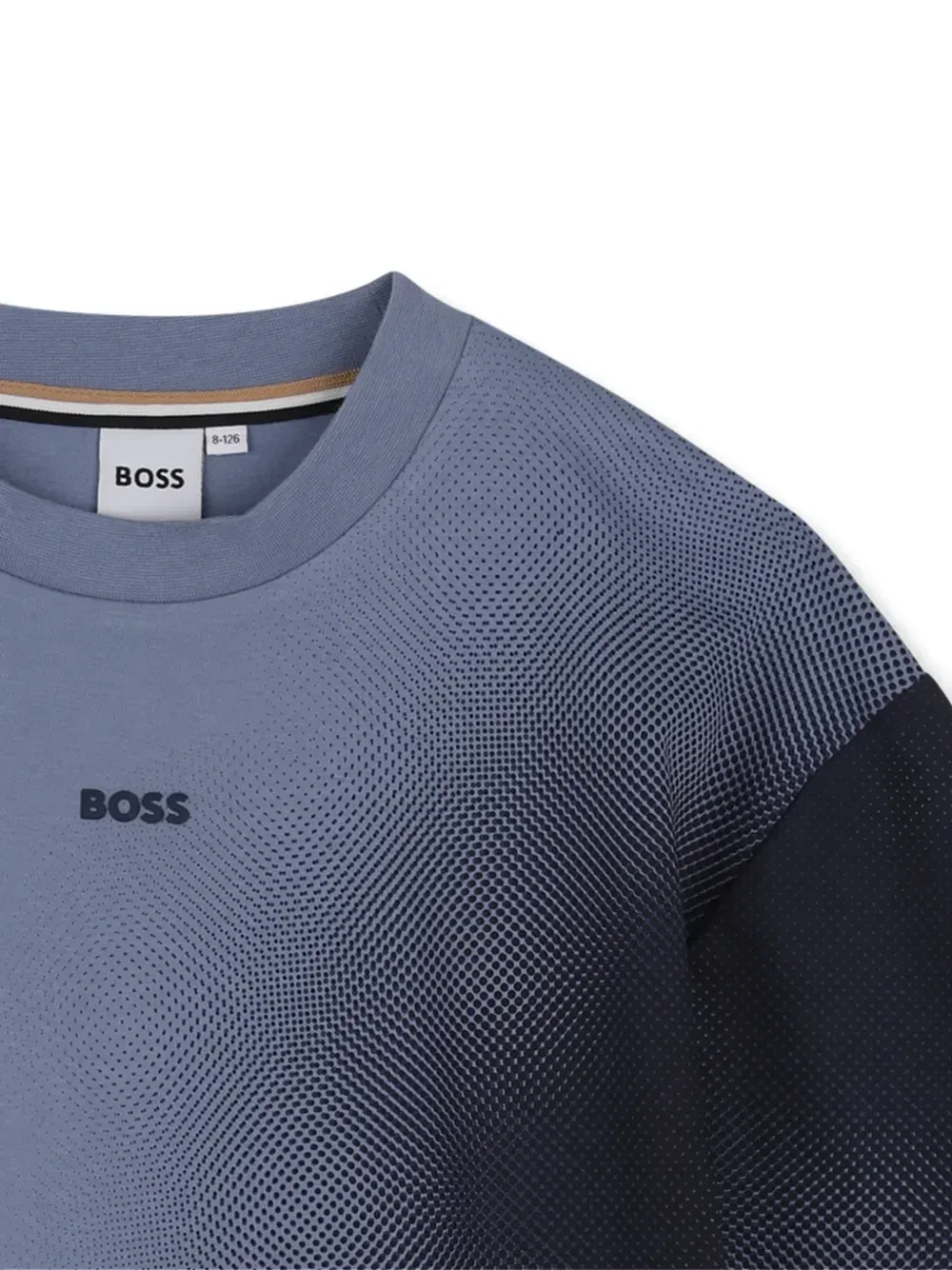 Футболка с эффектом градиента Boss Kidswear, синий — фото 3