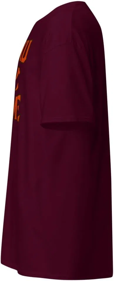 Мужская футболка с аниме-дизайном 5000, Maroon — фото 3