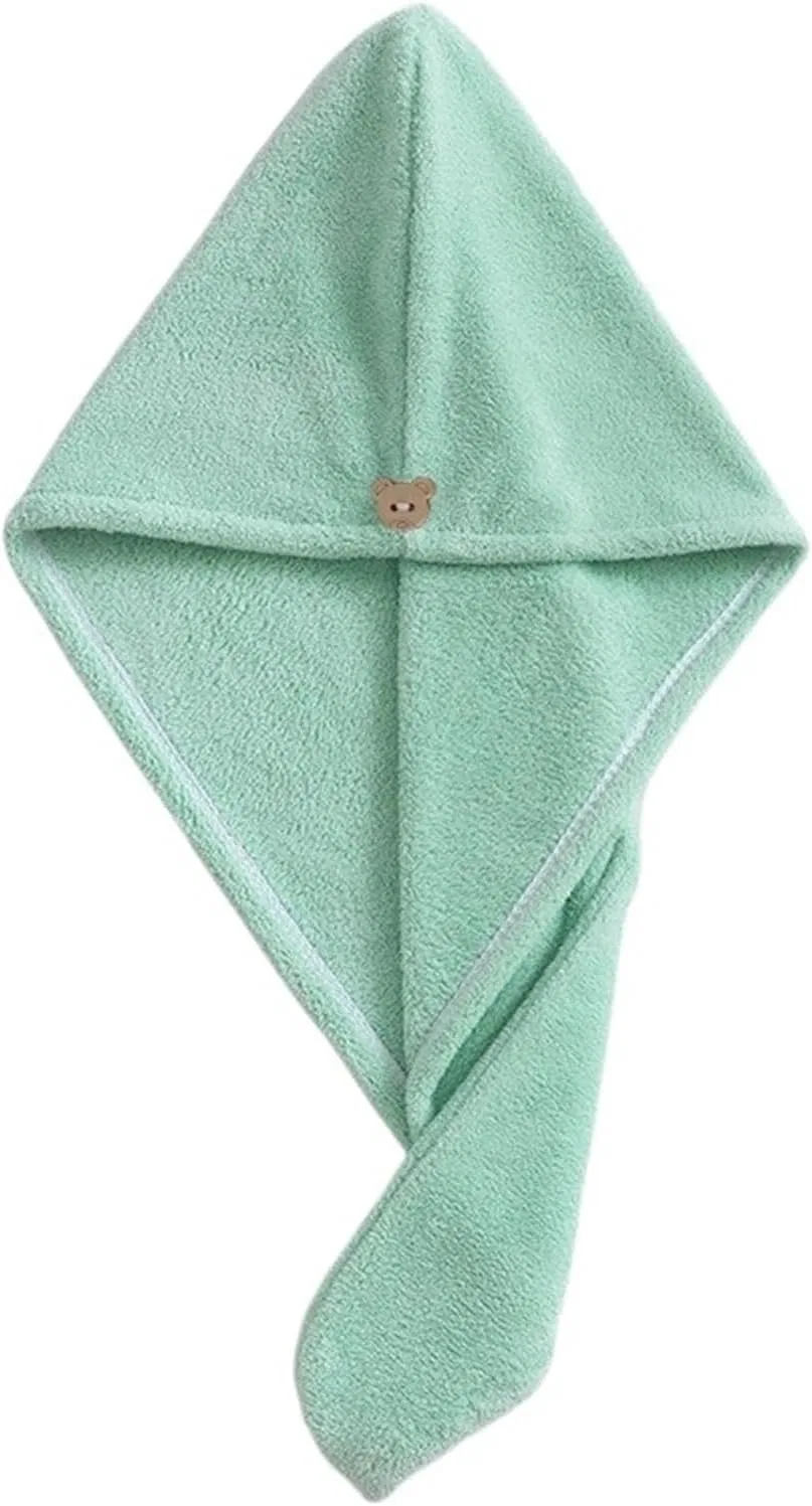 Шапочка для сушки волос Microfiber TYNXK, Зеленый