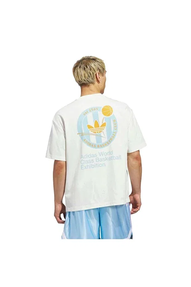 Женская футболка с принтом World Cup - Og Crest Tee Adidas, Off White — фото 2