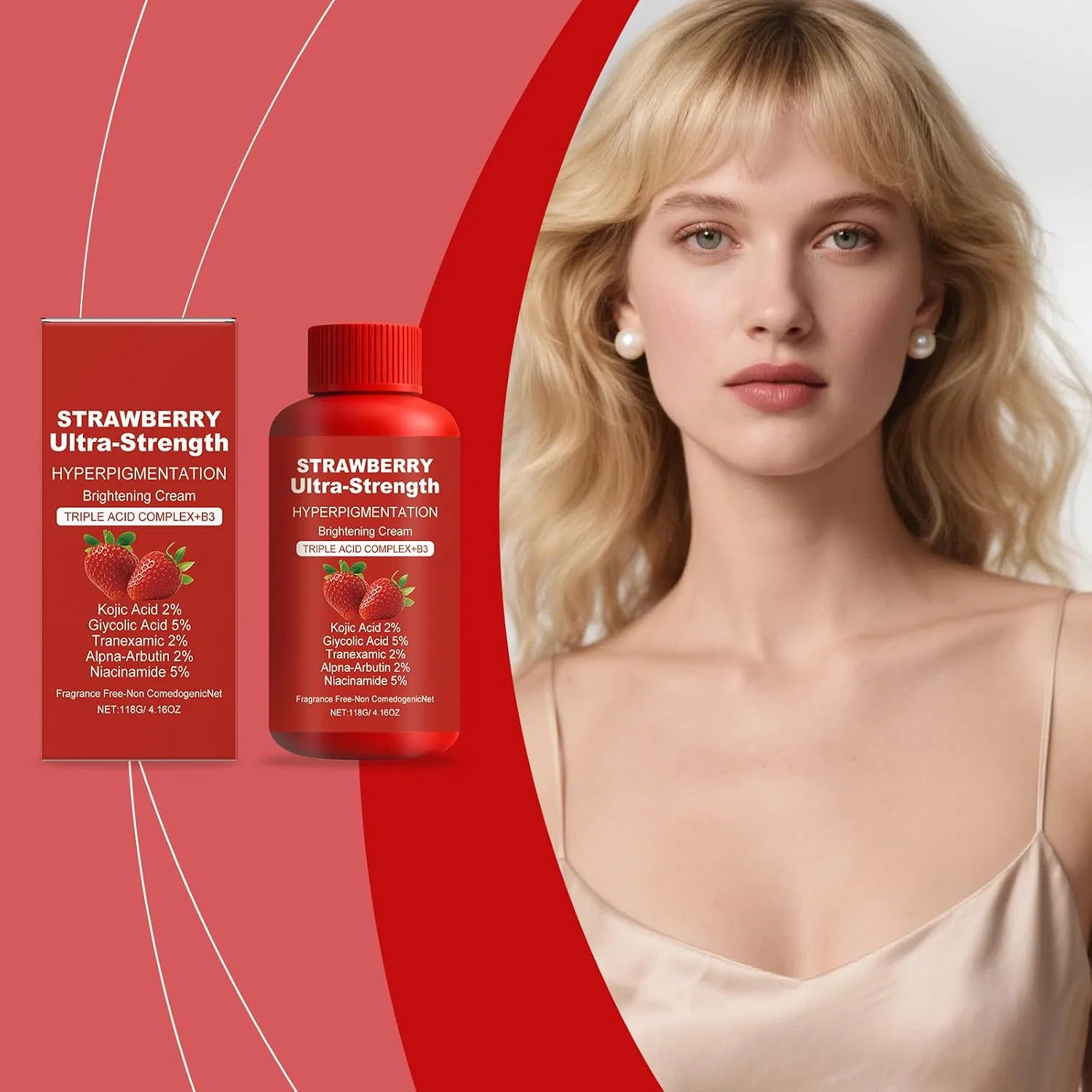 Крем для тела Strawberry Regenerating Skin Cream, 200 мл Generisch — фото 4