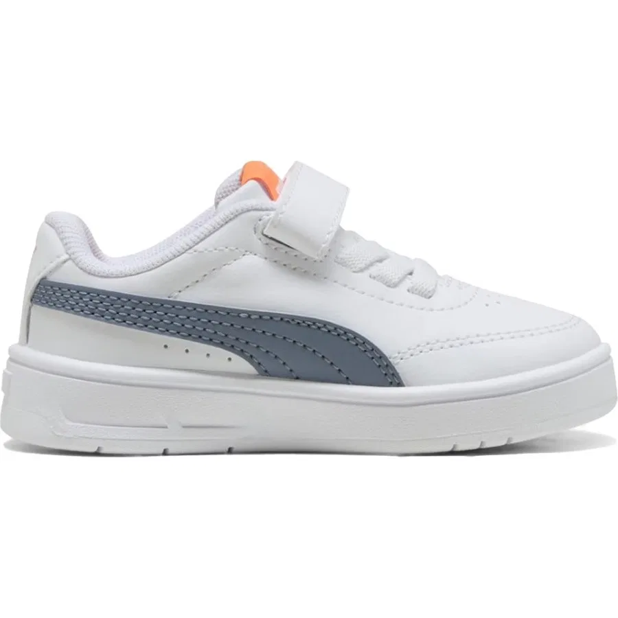 Детские кроссовки с принтом Court Classic Puma, Белый — фото 2