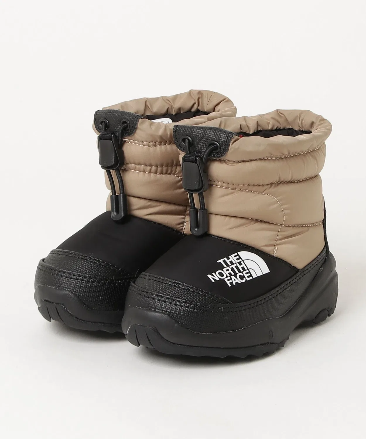 Детские зимние ботинки с утеплителем Nuptse Bootie VII THE NORTH FACE, Beige