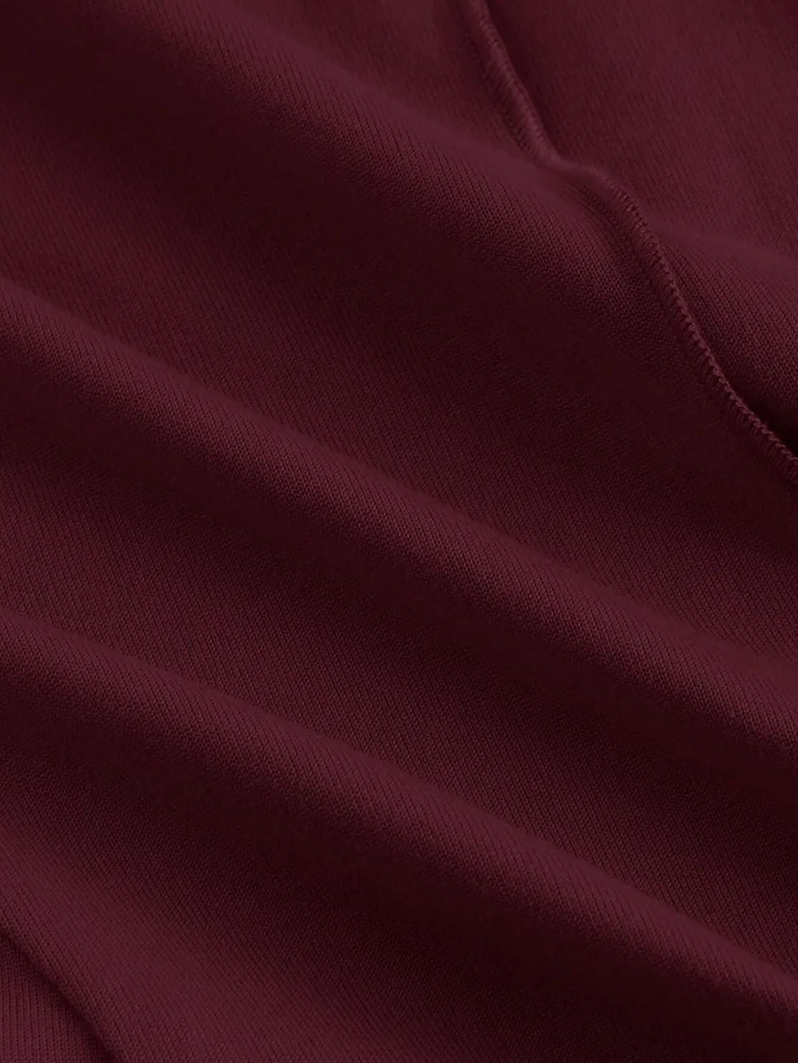 Женское элегантное платье А-силуэта без рукавов с высоким воротом, Burgundy — фото 4