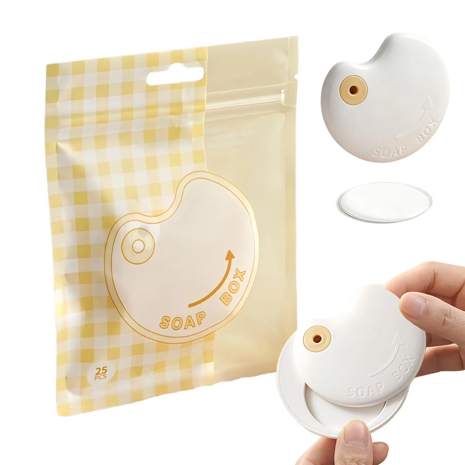 Мыльные листы Paper Soap, Generisch, 25 таблеток, 6.5x5.5 см