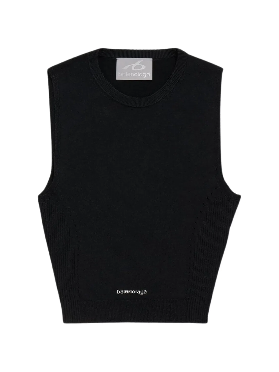 Balenciaga Укороченный топ TechWear Черный