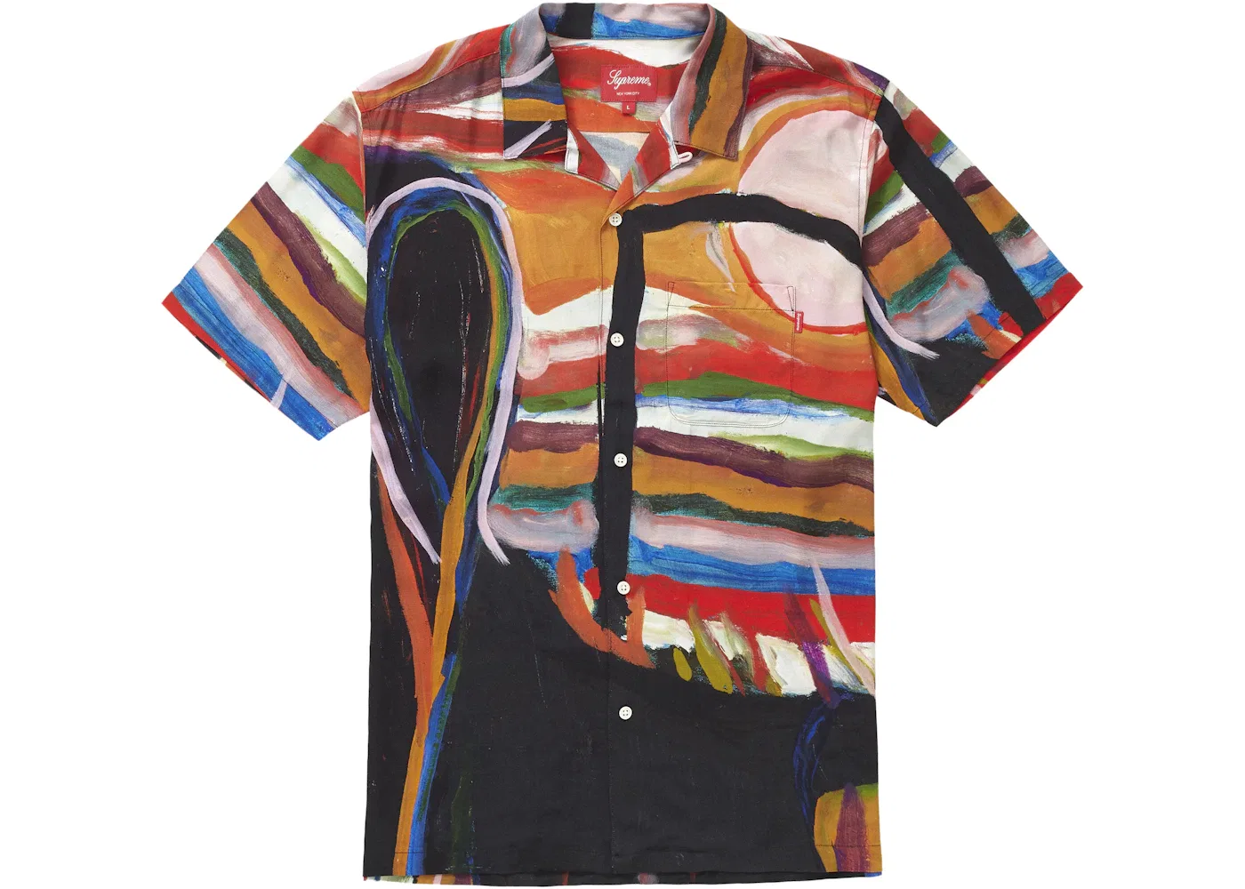 Мужская рубашка с коротким рукавом Supreme S/S Shirt, No Words For Feelings