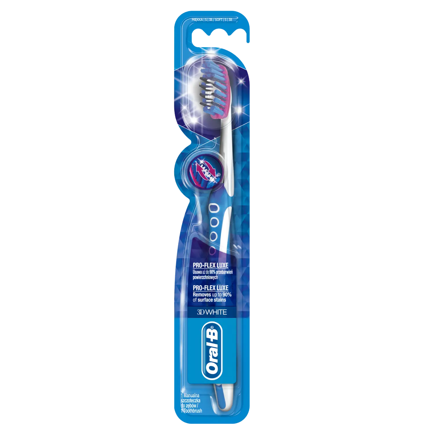 

Oral-B Pro-Expert 3DWhite Luxe Pro Flex зубная щетка мягкая, 1 шт.