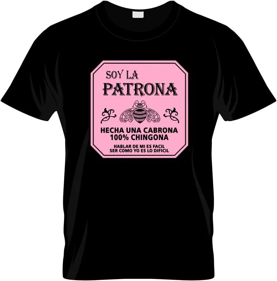 Футболка с графическим принтом Soy La Patrona, Black
