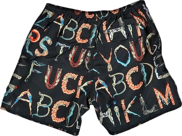 

Шорты Supreme Alphabet Water Short 'Black', черный