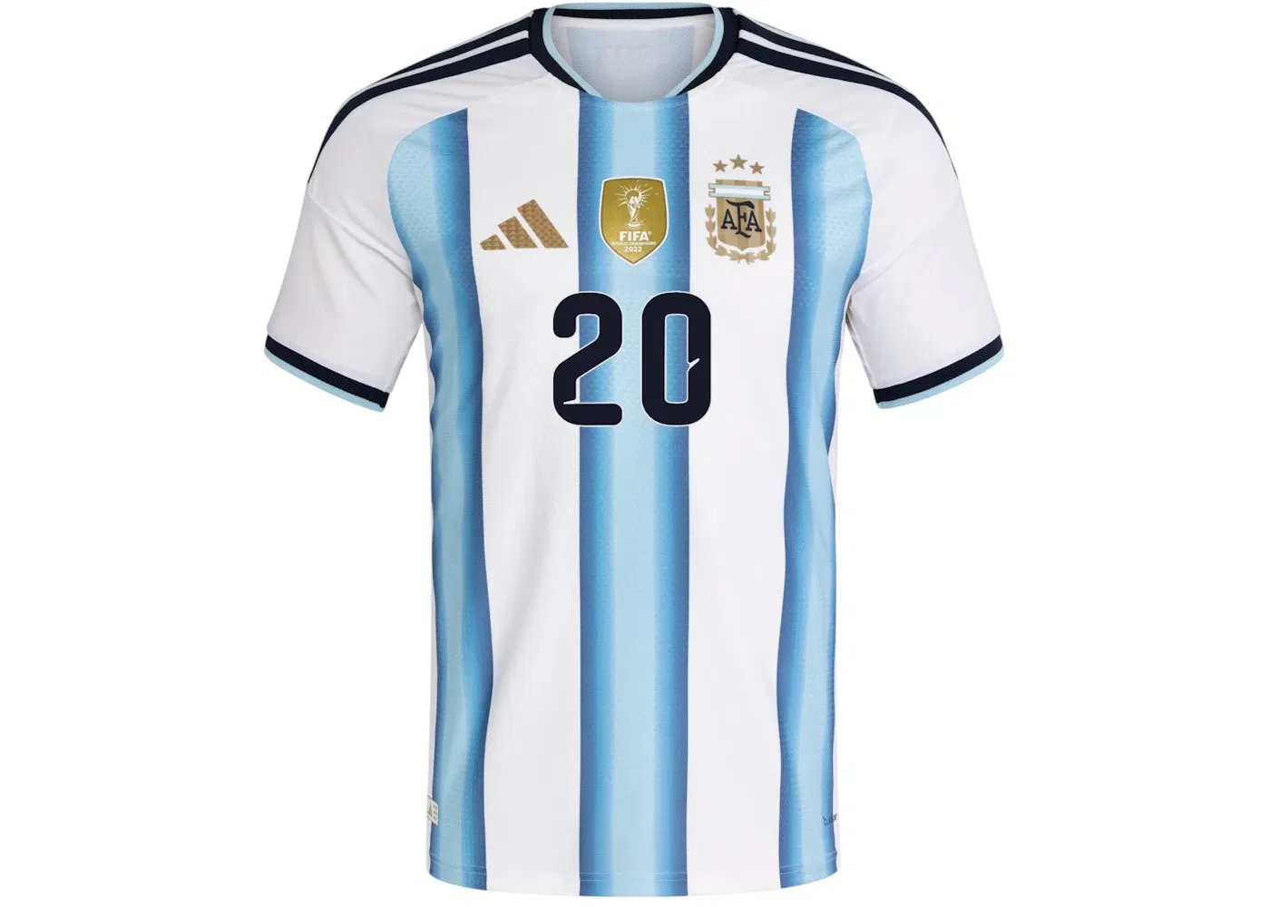 Мужская футбольная джерси Adidas Argentina 2026 Home Authentic Jersey, White Icey Blue
