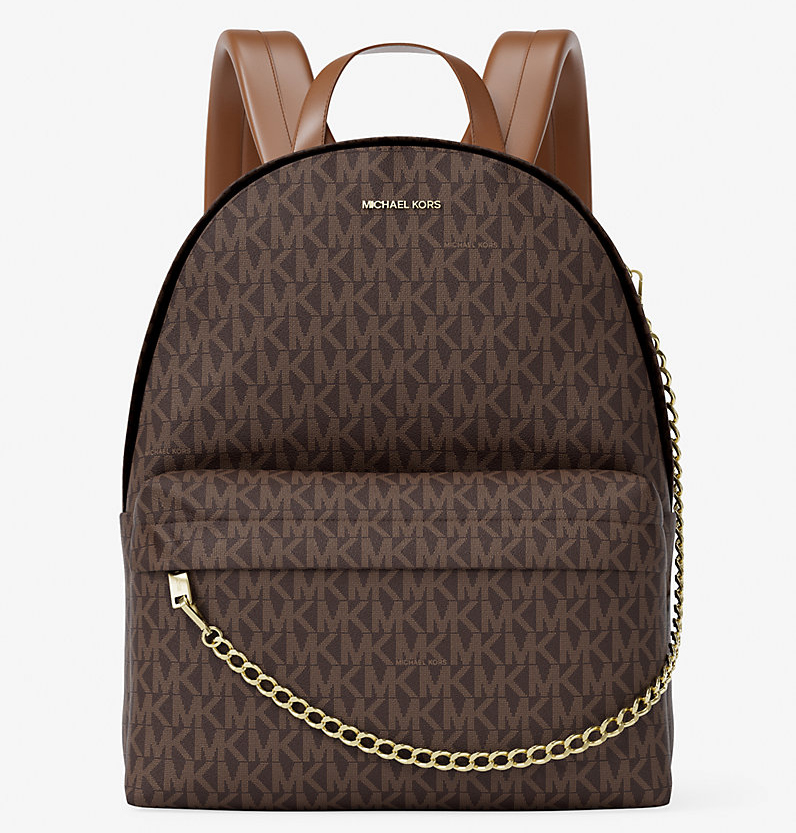 

Рюкзак Michael Kors Slater Medium Signature Logo, коричневый