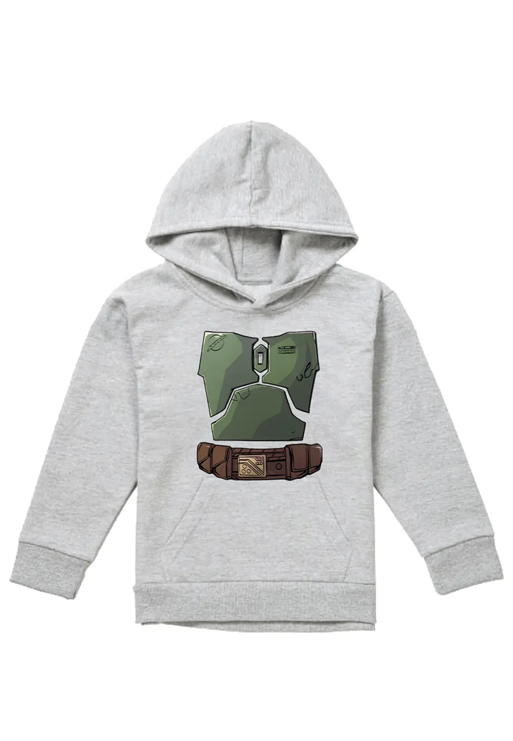 Детский пуловер с капюшоном Star Wars Boba Fett Costume Youth Kids Pull-Over Hoodie Disney, Grey — фото 4