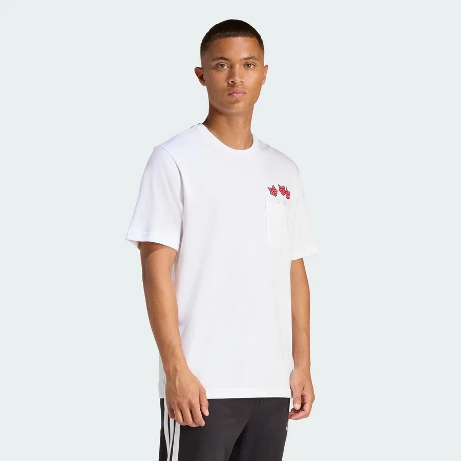 Футболка с принтом Novelty Dart Graphic adidas, Белый