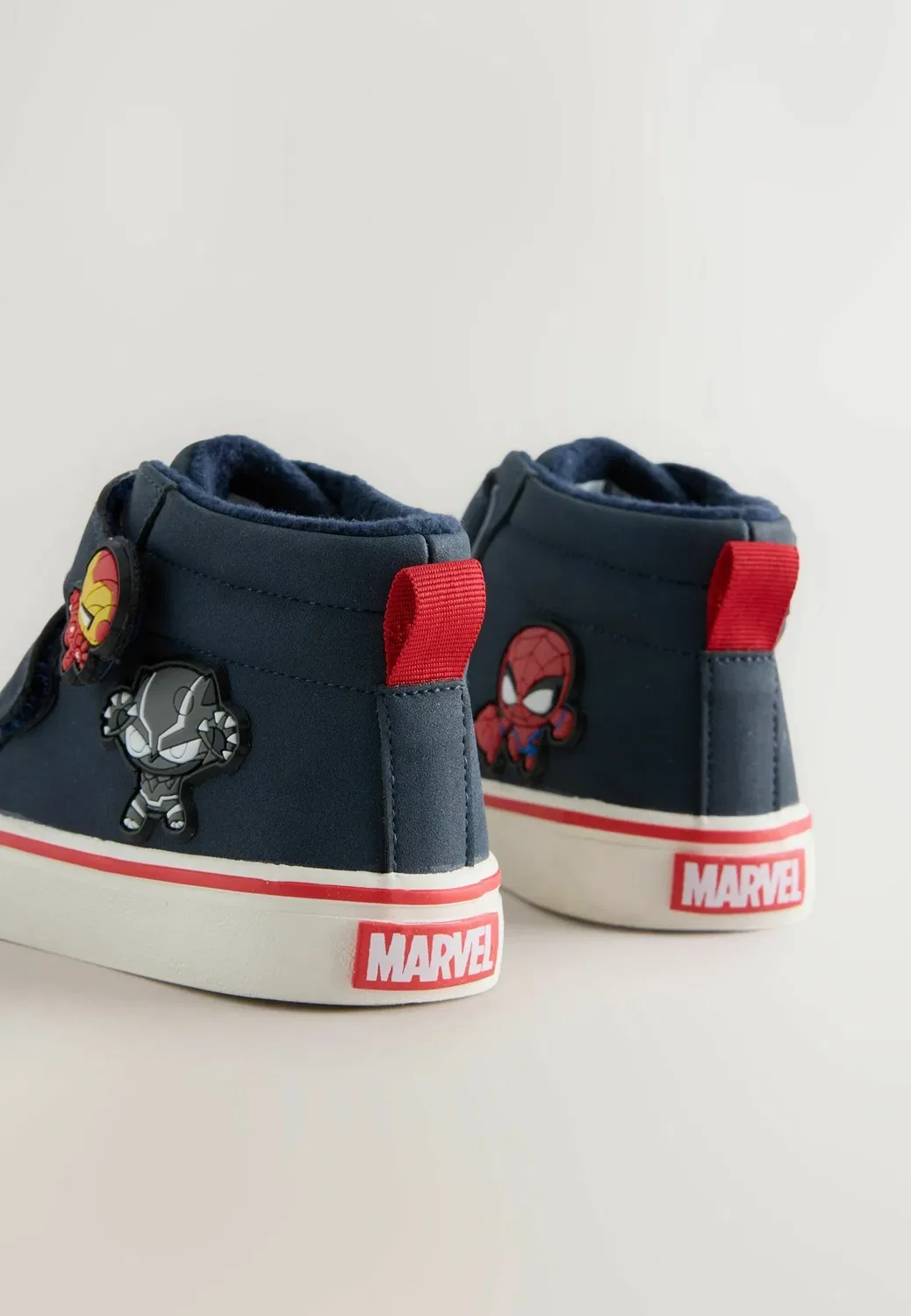 Высокие ботинки Marvel на липучках - высокие кроссовки Next, Navy — фото 4