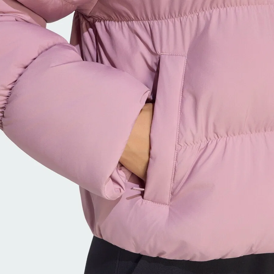 Зимняя куртка ADIDAS ORIGINALS сиреневого цвета — фото 4