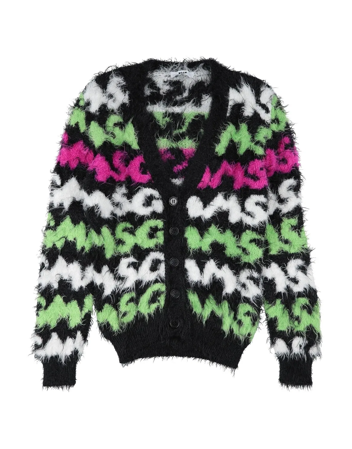 Кардиган с принтом Msgm, черный