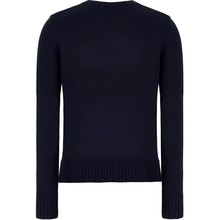 Женский свитер свободного кроя с принтом Polo Bear Polo Ralph Lauren, Hunter Marine Blue Multicolor — фото 3