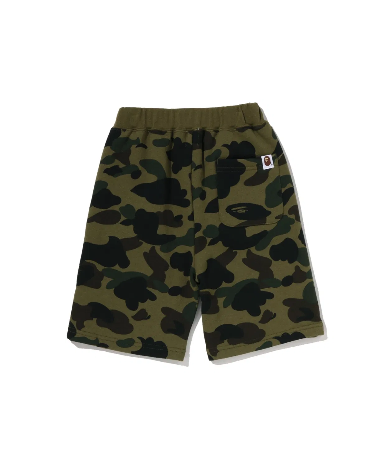 Детские спортивные шорты с принтом 1ST CAMO COLLEGE A BATHING APE, Yellow — фото 2