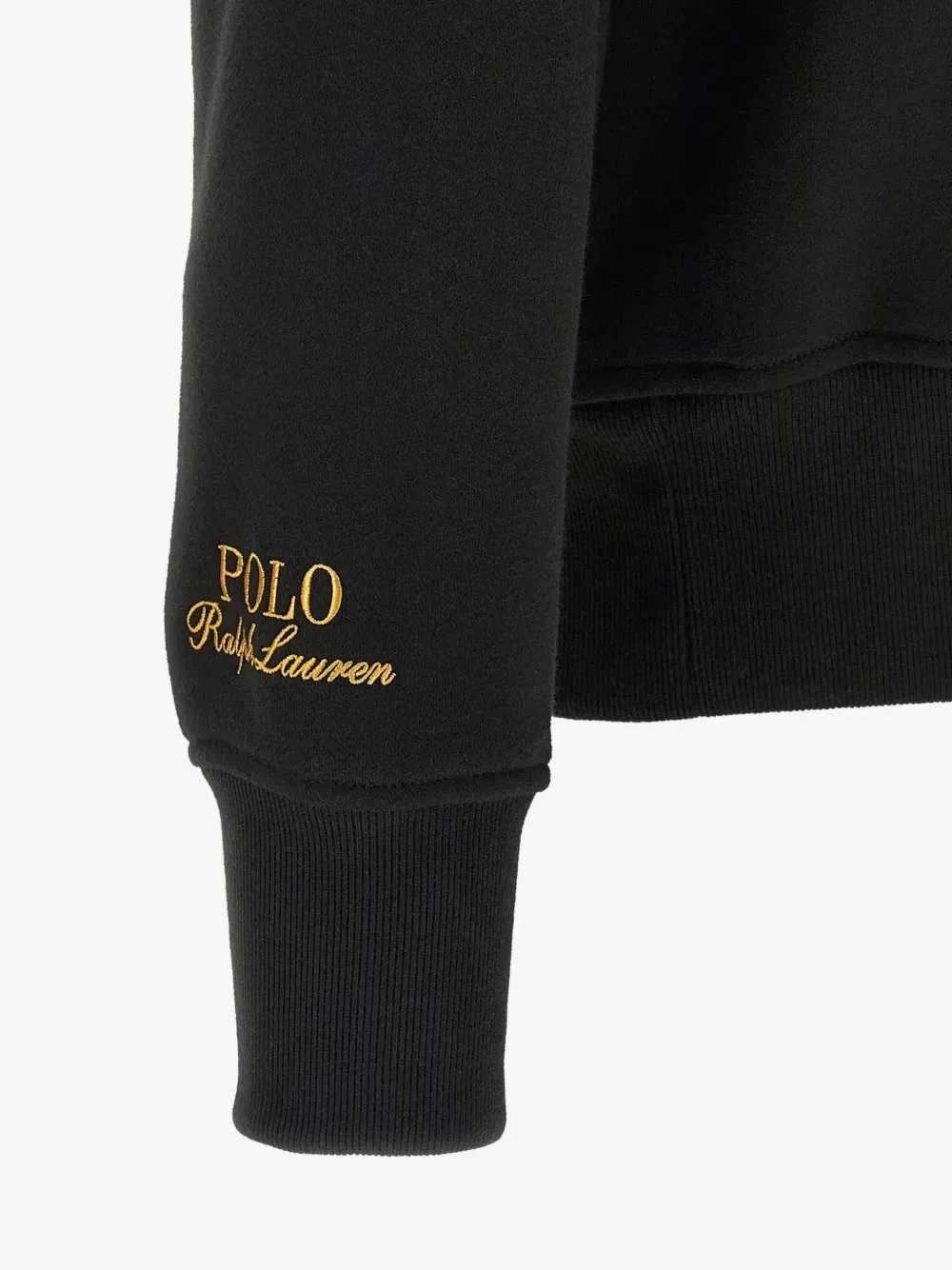 Свободный крой толстовка-поло регбийка с крупным пони POLO RALPH LAUREN, черный — фото 4