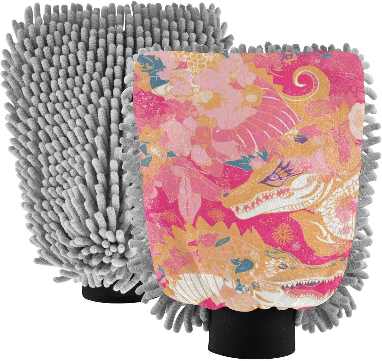 Микрофибровая варежка для мытья авто, Voucong, 30x20,3 см, Rosa