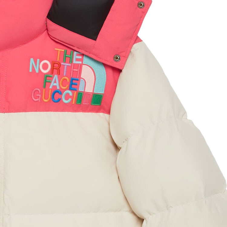 Куртка женская The North Face X цвета слоновой кости Gucci, цвет Ivory White — фото 4