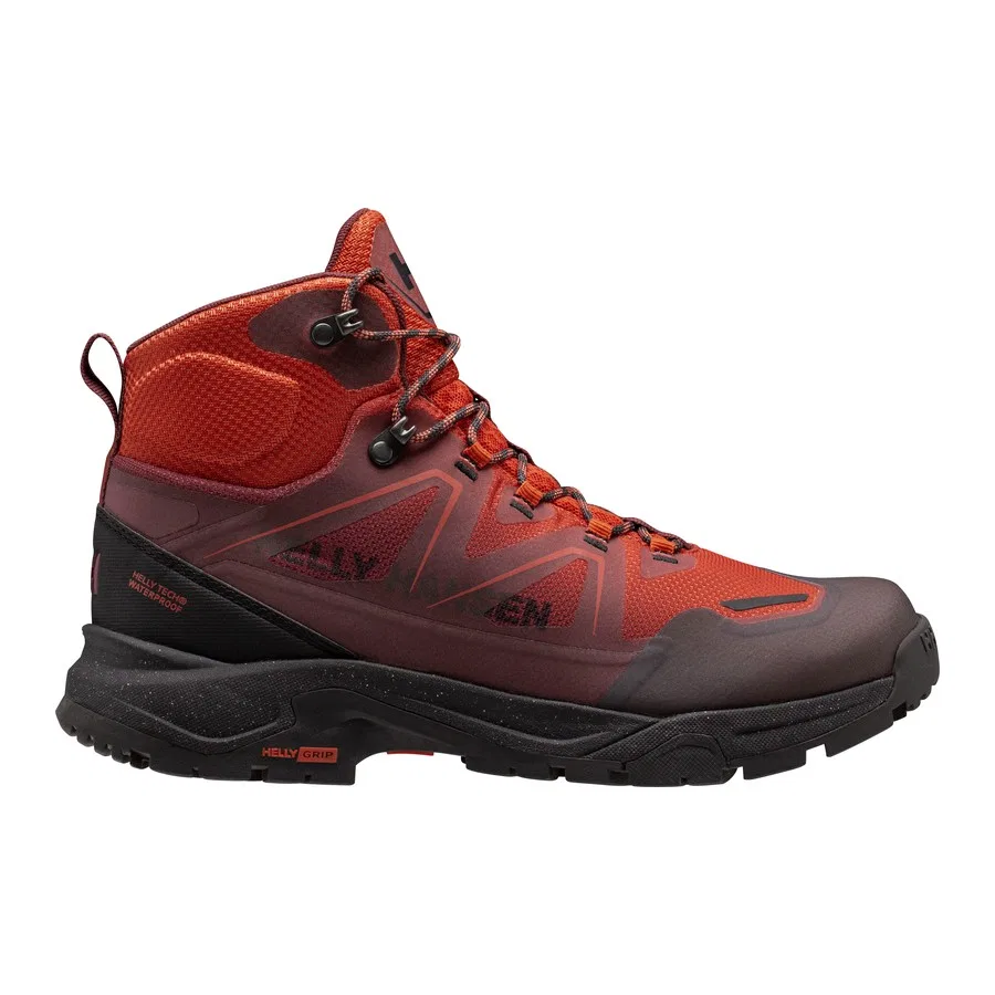 Ботинки для мальчика с мембраной Helly Tech, модель Cascade Mid HT, бренд Helly Hansen, Цвет: Кызыл — фото 3