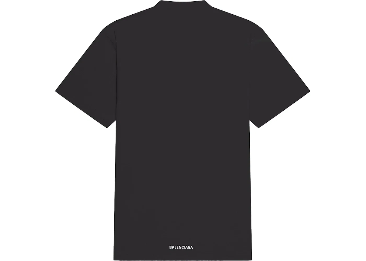 Мужская футболка с удлиненным задним подолом Balenciaga, Black — фото 2