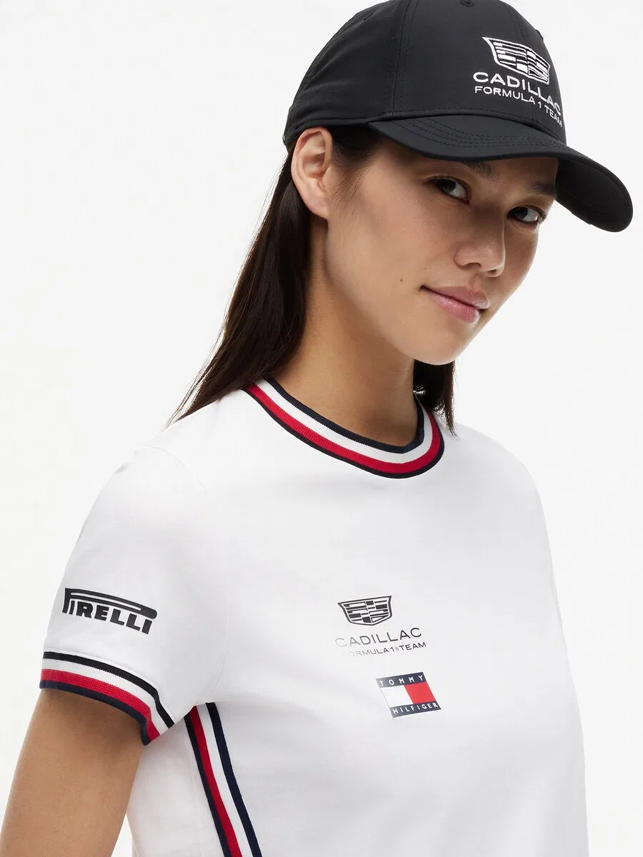 Футболка TOMMY HILFIGER 'TH x CF1' белого цвета — фото 3