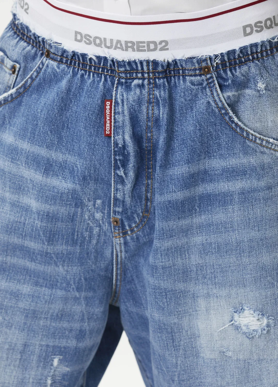 Шорты джинсовые Dsquared2 Surfer, blue — фото 4