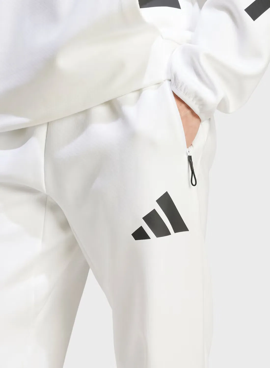 Штаны с принтом Z.N.E. Adidas, белый — фото 3