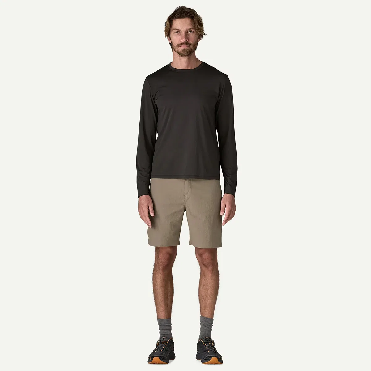 Мужская футболка с длинным рукавом Capilene Cool Daily Long-Sleeve Shirt Patagonia, черный — фото 3