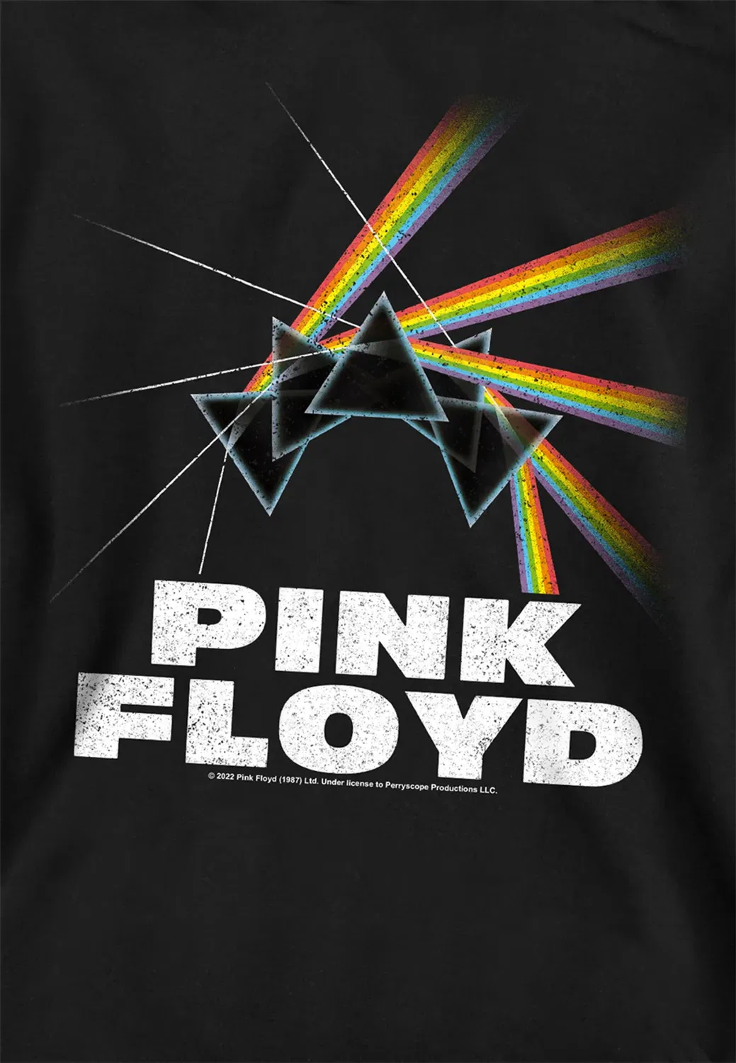 Детский пуловер с принтом Dark Side of the Moon Pink Floyd, Black — фото 2