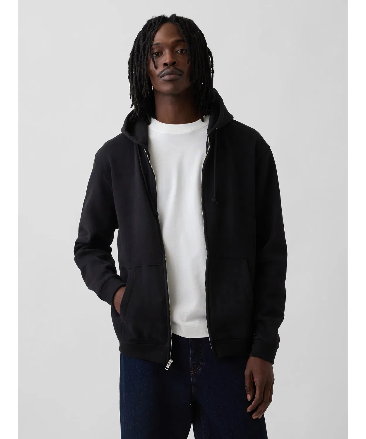 Женское худи с длинным рукавомVintage Soft GAP, Black